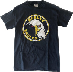 HERLEV EAGLES T-SHIRT SORT m/STORT LOGO